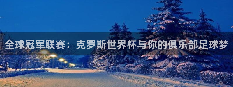 世界杯附加赛赛程表：全球冠军联赛：克罗斯世界杯与你的俱乐部足球梦